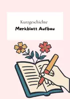 Vorschau - Arbeitsblätter - Merkblatt Aufbau einer Kurzgeschichte - Deckblatt