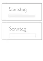 Vorschau - Arbeitsblätter - Wochentage Heftchen - Seite 2