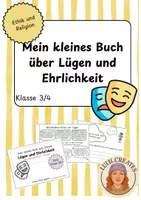 Vorschau - Arbeitsblätter - Mein kleines Buch über Lügen und Ehrlichkeit - Deckblatt