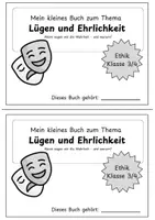 Vorschau - Arbeitsblätter - Mein kleines Buch über Lügen und Ehrlichkeit - Seite 1