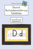 Vorschau - Präsentationen/Tafelbilder - Digitales Tafelbild: Buchstabeneinführung Dd Basisschrift - Deckblatt