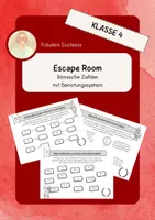 Vorschau - Arbeitsblätter - Escape Room - Römische Zahlen // mit Benotungssystem - Deckblatt