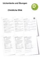 Vorschau - Arbeitsblätter - Christliche Ethik - Deckblatt