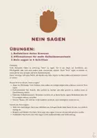 Vorschau - Arbeitsblätter - Nein sagen - Übungen - Mentale Gesundheit stärken - Seite 1