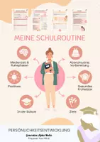 Vorschau - Arbeitsblätter - Gesunde Schulroutine - Mehr Konzentration & Wohlbefinden - Deckblatt