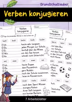 Vorschau - Arbeitsblätter - Verben konjugieren | Arbeitsblätter | Personalformen des Verbs | Deutsch | Klasse 3–4 - Deckblatt