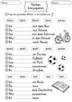Vorschau - Arbeitsblätter - Verben konjugieren | Arbeitsblätter | Personalformen des Verbs | Deutsch | Klasse 3–4 - Seite 2