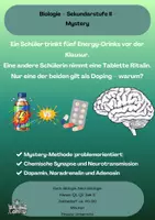 Vorschau - Arbeitsblätter - Mystery zu Koffein und Ritalin - Biologie Q1 - Seite 1