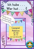 Vorschau - Spiele - ich habe wer hat? ZR 100_Addition - Deckblatt