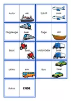 Vorschau - Spiele - Verkehrsmittel | Spiel | Domino mit Singular und Plural - Seite 2