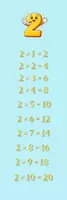 Προεπισκόπηση - Φύλλα εργασίας - multiplication table bookmarks - Σελίδα 2