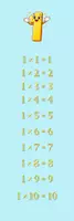 Προεπισκόπηση - Φύλλα εργασίας - multiplication table bookmarks - Σελίδα 1