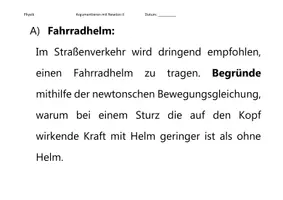 Vorschau - Arbeitsblätter - Newtonsche Axiome - Argumentieren mit Newton 2 - Seite 2