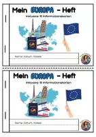 Vorschau - Arbeitsblätter - Europa entdecken mit Informationskarten - Deckblatt