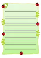 Vorschau - Mal- und Bastelvorlagen - DIY Briefpapier + Breifumschlag *Marienkäfer* #homeschooling - Seite 2