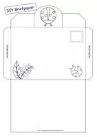 Vorschau - Mal- und Bastelvorlagen - DIY Briefpapier + Breifumschlag *Marienkäfer* #homeschooling - Seite 3