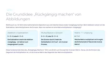 Vorschau - Präsentationen/Tafelbilder - Inverse Matrizen & lineare Gleichungssysteme – Zusammenhänge verstehen & sicher anwenden | Präsentation | Mathematik Sek II - Seite 2