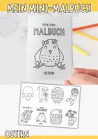 Vorschau - Mal- und Bastelvorlagen - Mein mini-malbuch - Ostern - Deckblatt
