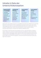 Vorschau - Unterrichtsreihen - Inverse Matrizen & lineare Gleichungssysteme – Unterrichtskonzeption Mathematik Sek II - Seite 1