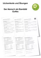 Vorschau - Arbeitsblätter - Der Mensch als Ebenbild Gottes - Deckblatt
