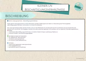 Vorschau - Test - Beschäftigungsverhältnisse Leistungsnachweis Probe - Seite 1
