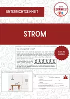Vorschau - Unterrichtsreihen - Unterrichtseinheit Strom: Dossier mit Lernzielen und Lösungen - Deckblatt