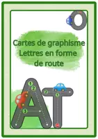 Aperçu - Jeux - Cartes graphismes maternelle - Lettres en forme de route - Page de couverture