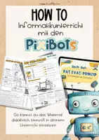 Vorschau - Stundenentwürfe - Informatik 5 - 6 | Kostenlose Handreichung zum XXL PixiBots Materialpaket - Deckblatt