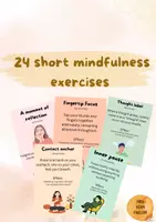Vorschau - Aufgabenkarten - mindfulness exercises, warm-up, resilience - Deckblatt