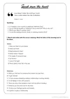 Vista previa - Hojas de trabajo - 2 ESL Valentine's Day Resources forTeens and adults.Pre Intermediate to Advanced - página 3