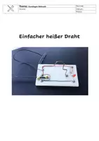 Vorschau - Arbeitsblätter - einfacher heißer Draht (Modell1) - Lehrerhinweise + Arbeitsblatt - Seite 1