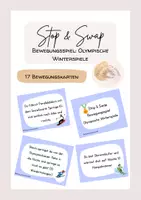 Vorschau - Spiele - Stop&Swap: Bewegungsspiel Olympische Winterspiele - Deckblatt