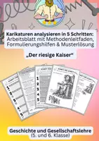 Vorschau - Arbeitsblätter - Julius Caesar Antikes Rom – Karikatur | Geschichte 5/6 - Deckblatt