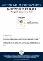 Aperçu - Affichage - Technique Pomodoro - Technique pour réviser et ne plus procrastiner - Coach ton cerveau - Mathilde Nk - Page de couverture