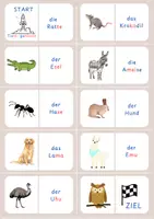 Vorschau - Spiele - Materialpaket Lesedomino Tiere (auch in Silbenschrift) - Seite 3