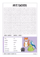 Vorschau - Arbeitsblätter - Pets Suchsel / Animals - Seite 2