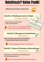 Vorschau - Poster - Latein: Relativsätze? Keine Panik! (Übersicht) - Seite 1