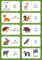 Vorschau - Spiele - Lesedomino Tiere im Wald - Seite 2