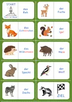 Vorschau - Spiele - Lesedomino Tiere im Wald - Seite 3