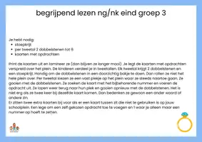 Voorbeeld - begrijpend lezen met ng/nk woorden bewegend leren - Voorblad
