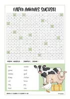 Vorschau - Arbeitsblätter - Farm Animals / Suchsel - Seite 2