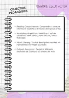 Vista previa - Unidades / Secuencias / Situaciones de Aprendizaje - CARNIVAL PACK: Reading, Drawing & Fun! CICLE MITJÀ - página 2