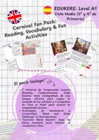 Vista previa - Unidades / Secuencias / Situaciones de Aprendizaje - CARNIVAL PACK: reading, drawing & fun! CICLO MEDIO - Portada