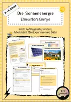 Vorschau - Arbeitsblätter - Sonnenenergie - Erneuerbare Energie (3., 4., 5. Klasse) - Deckblatt