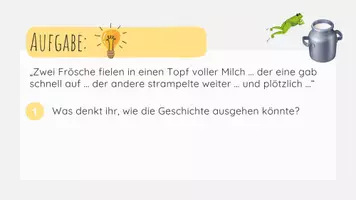 Vorschau - Arbeitsblätter - Einstieg ins Thema Fabeln - Die Frösche in der Milch - Seite 3