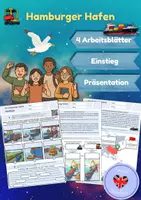Vorschau - Arbeitsblätter - Der Hamburger Hafen (Arbeitsblätter & Präsentation) - Deckblatt