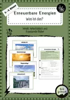 Vorschau - Arbeitsblätter - Materialpaket: Erneuerbare Energien für die 3. - 5. Klasse - Seite 1