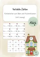 Vorschau - Aufgabenkarten - Karteikarten- Alle Plusaufgaben bis 20 - Seite 1