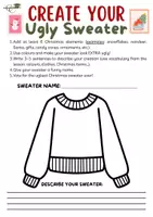 Aperçu - Feuilles d'exercices - Create your Christmas Sweater - Page 2
