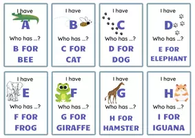 Aperçu - Jeux - I have Who has alphabet - Page de couverture